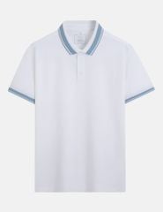 Áo phông có cổ nam mắt chim xẻ tà dáng ôm