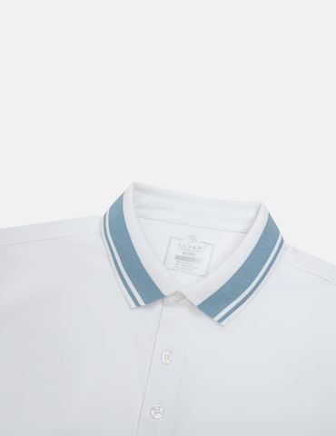 Áo phông có cổ nam mắt chim xẻ tà dáng ôm