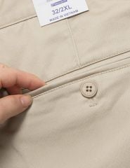 Quần khaki nam cạp thường dáng ôm vừa