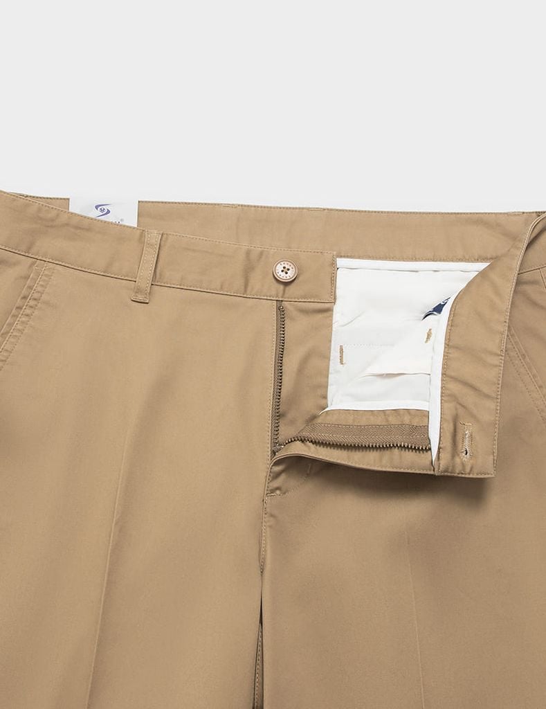 Quần khaki nam cạp thường dáng ôm vừa