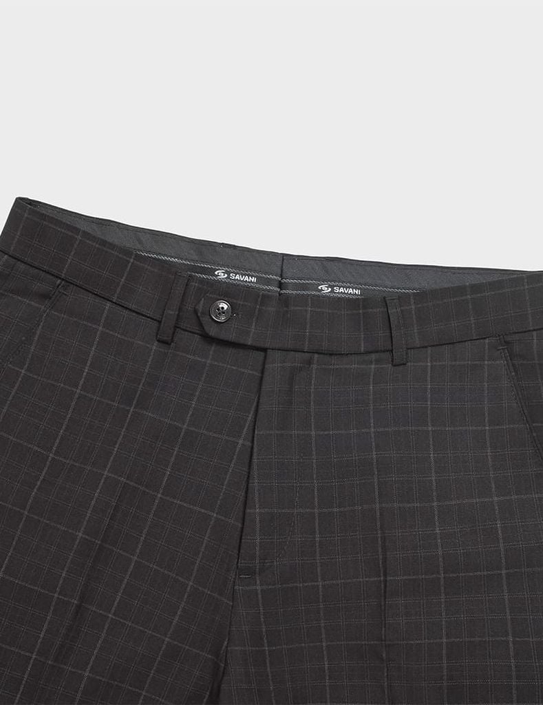 Quần short âu nam cạp thường họa tiết kẻ