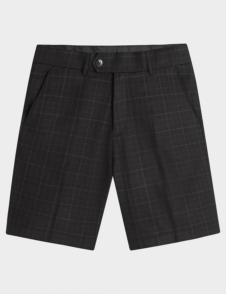 Quần short âu nam cạp thường họa tiết kẻ