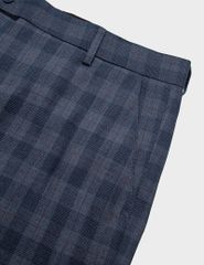 Quần short âu kẻ nam cạp quai nhê