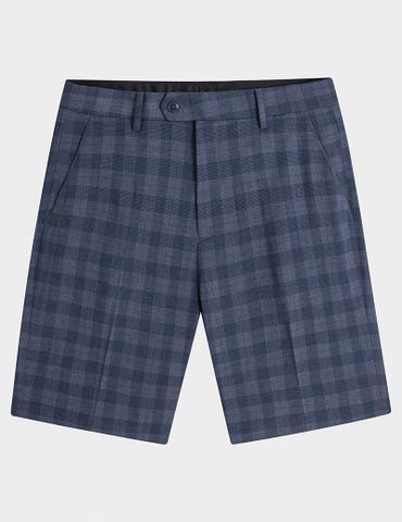 Quần short âu kẻ nam cạp quai nhê