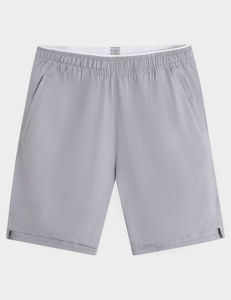 Quần short gió nam cạp chun túi khóa gấu xẻ tà
