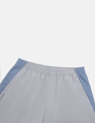 Quần short gió cạp chun túi khóa chéo phối sườn