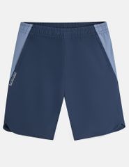 Quần short gió cạp chun túi khóa chéo phối sườn