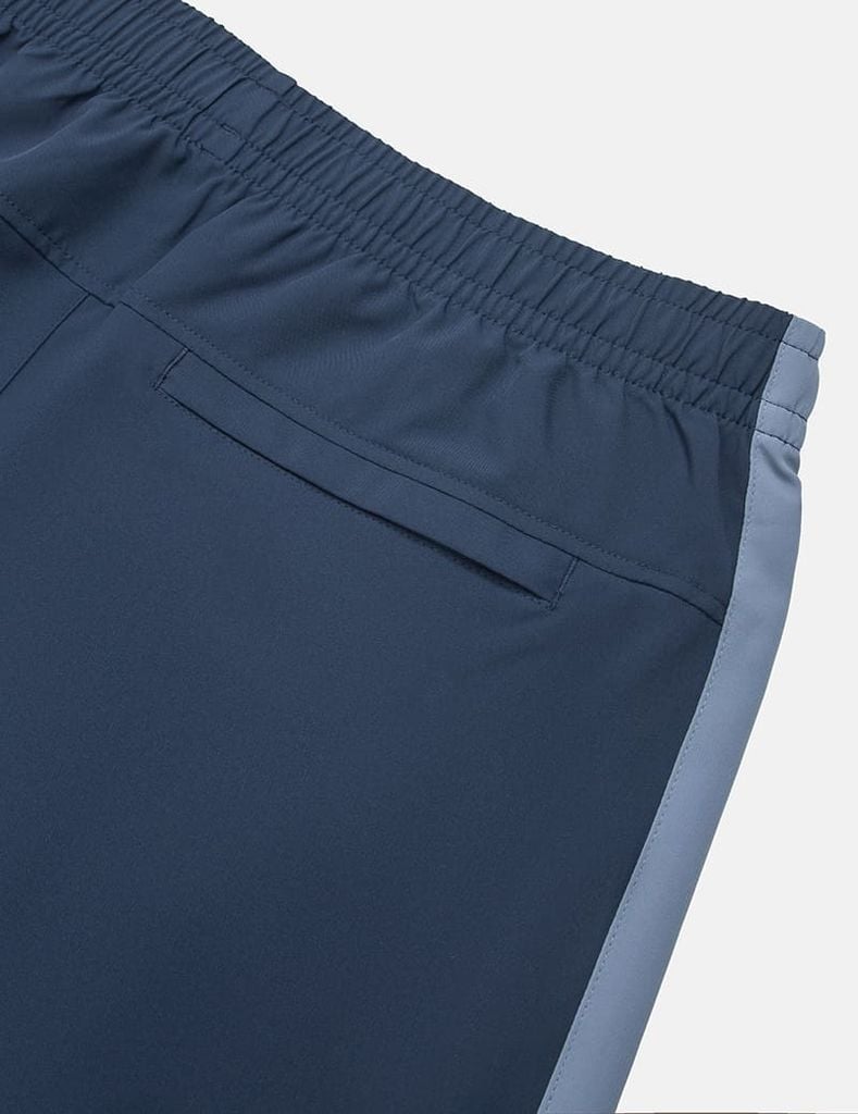 Quần short gió cạp chun túi khóa chéo phối sườn