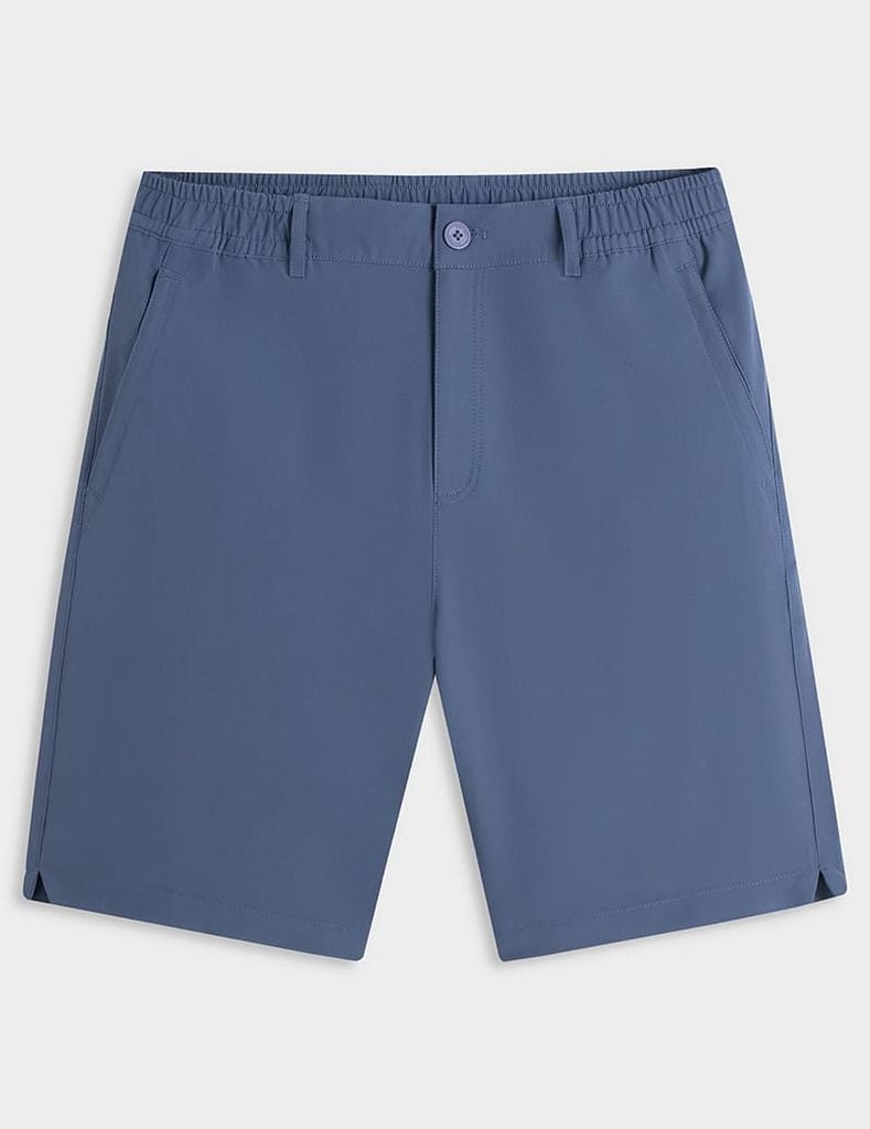Quần short gió cạp âu túi khóa xẻ gấu
