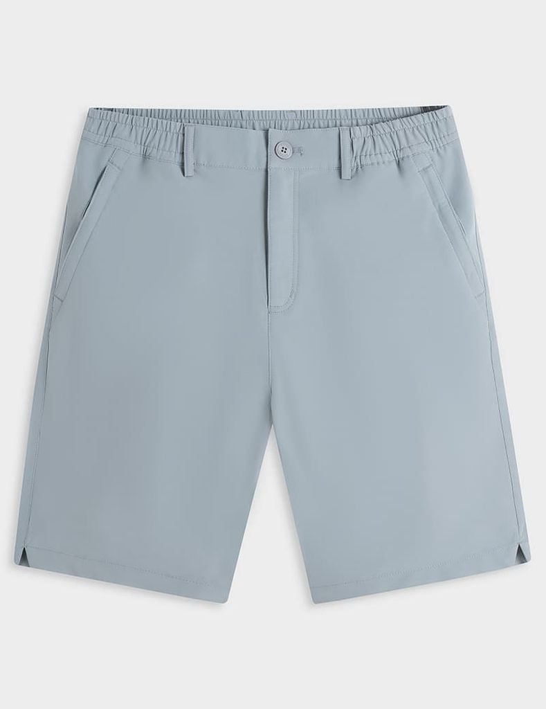 Quần short gió cạp âu túi khóa xẻ gấu