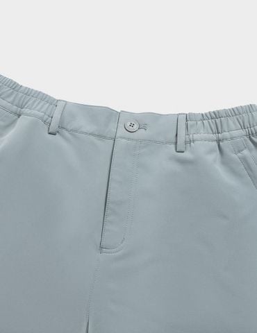 Quần short gió cạp âu túi khóa xẻ gấu