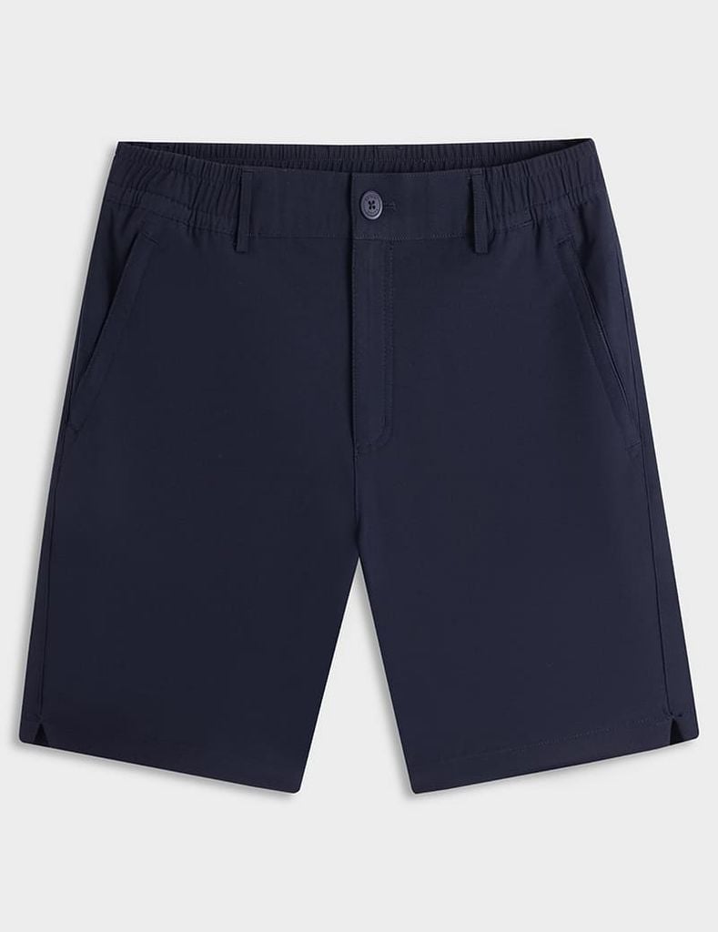 Quần short gió cạp âu túi khóa xẻ gấu