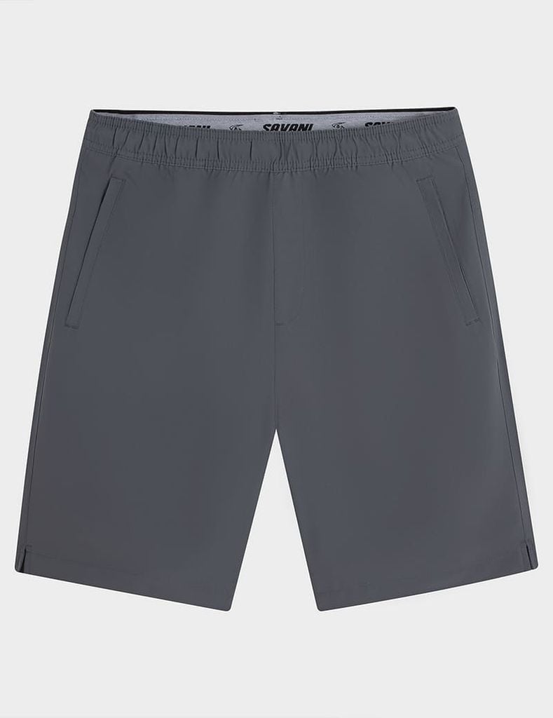 Quần short gió nam cạp chun phối chun dệt bên trong
