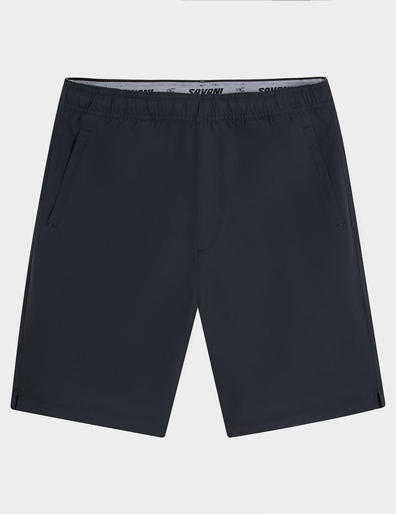 Quần short gió nam cạp chun phối chun dệt bên trong