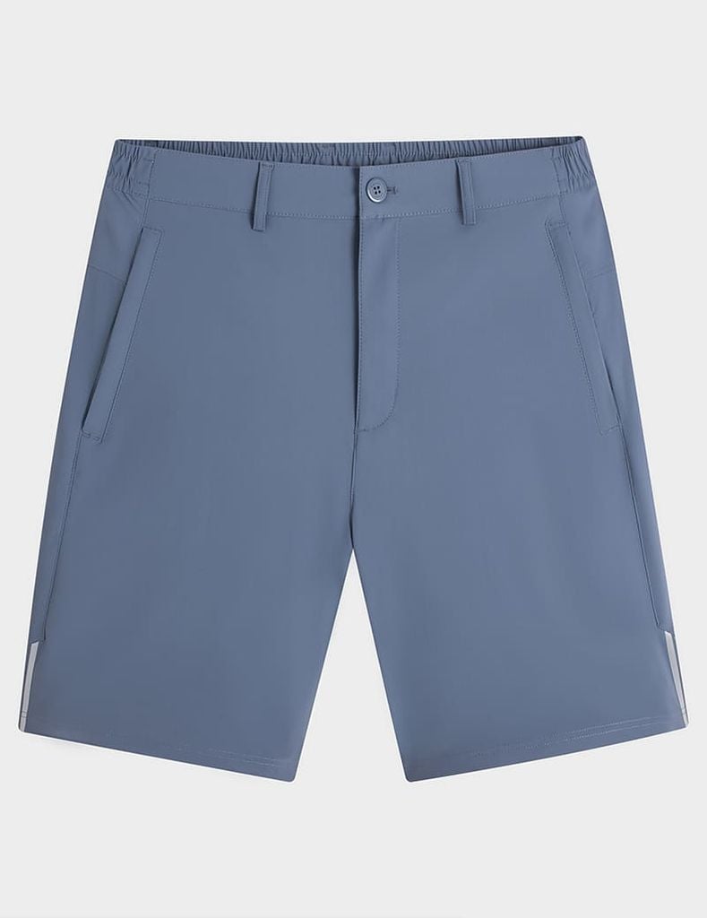 Quần short gió nam cạp âu phối sọc bên sườn