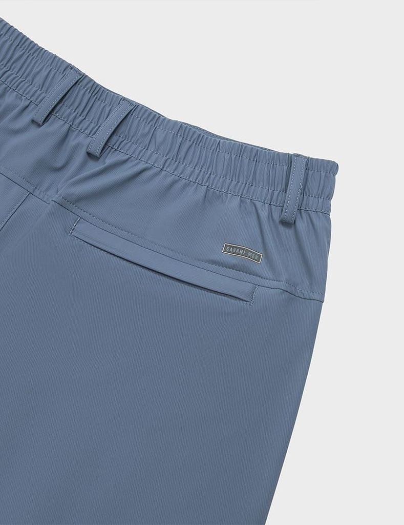 Quần short gió nam cạp âu phối sọc bên sườn