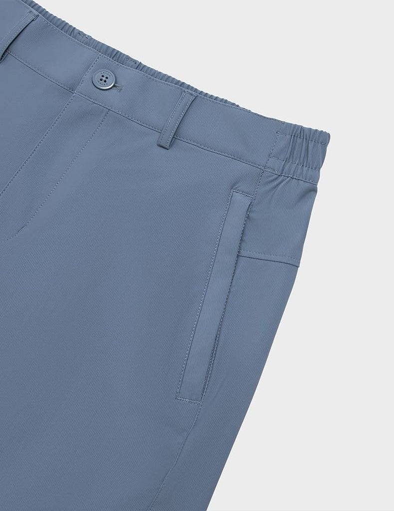 Quần short gió nam cạp âu phối sọc bên sườn