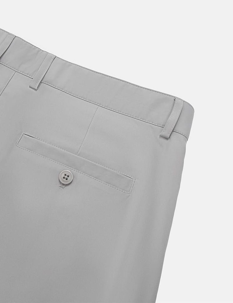 Quần short nam basic cạp âu phối chun bản