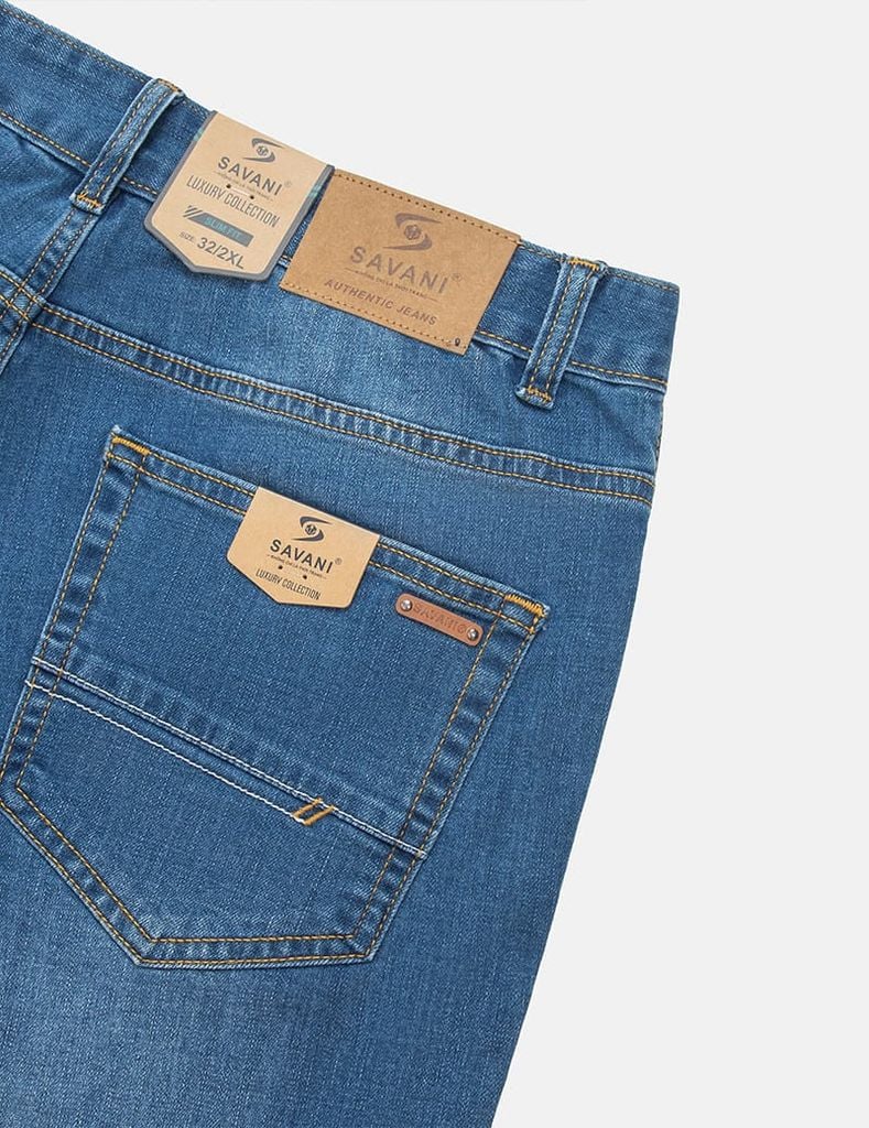 Quần short jean nam mài nhẹ