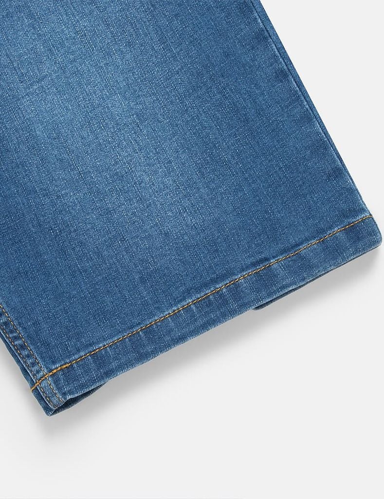 Quần short jean nam mài nhẹ