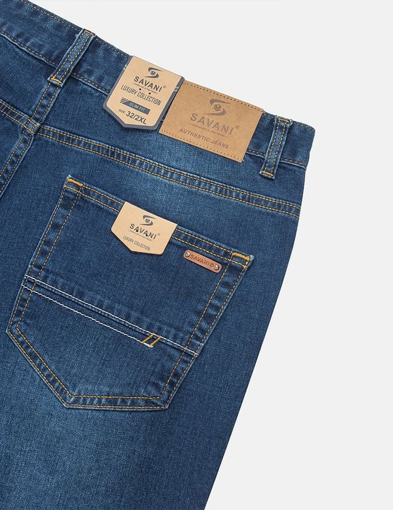 Quần short jean nam mài nhẹ