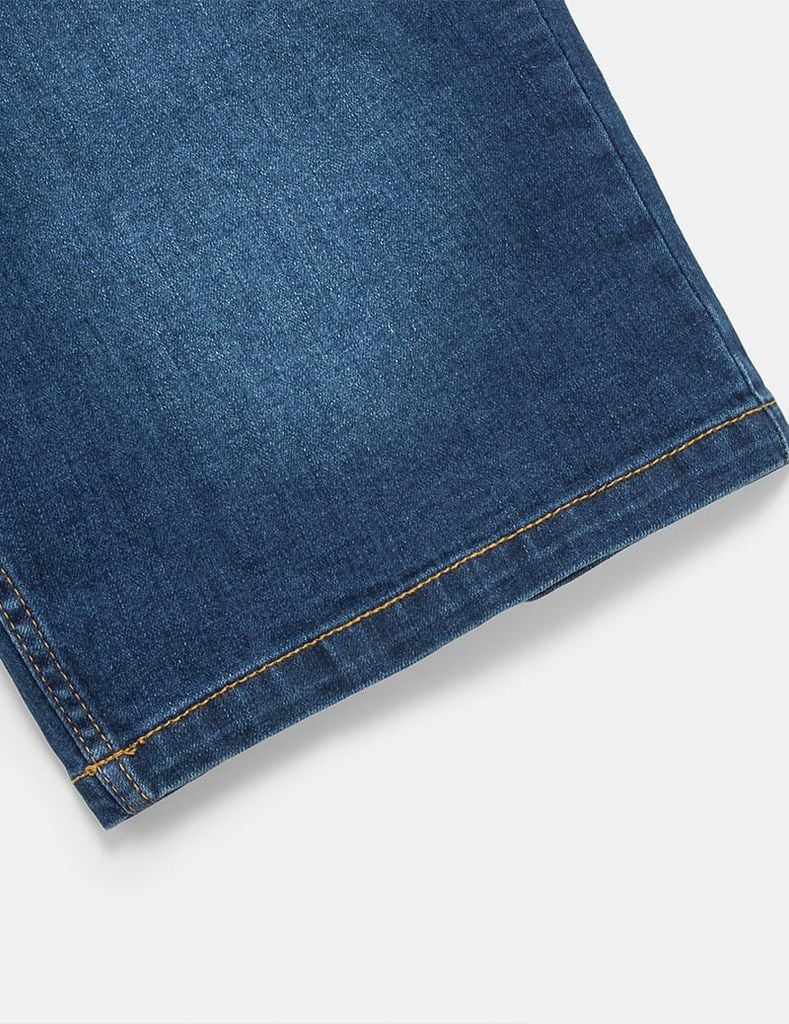 Quần short jean nam mài nhẹ