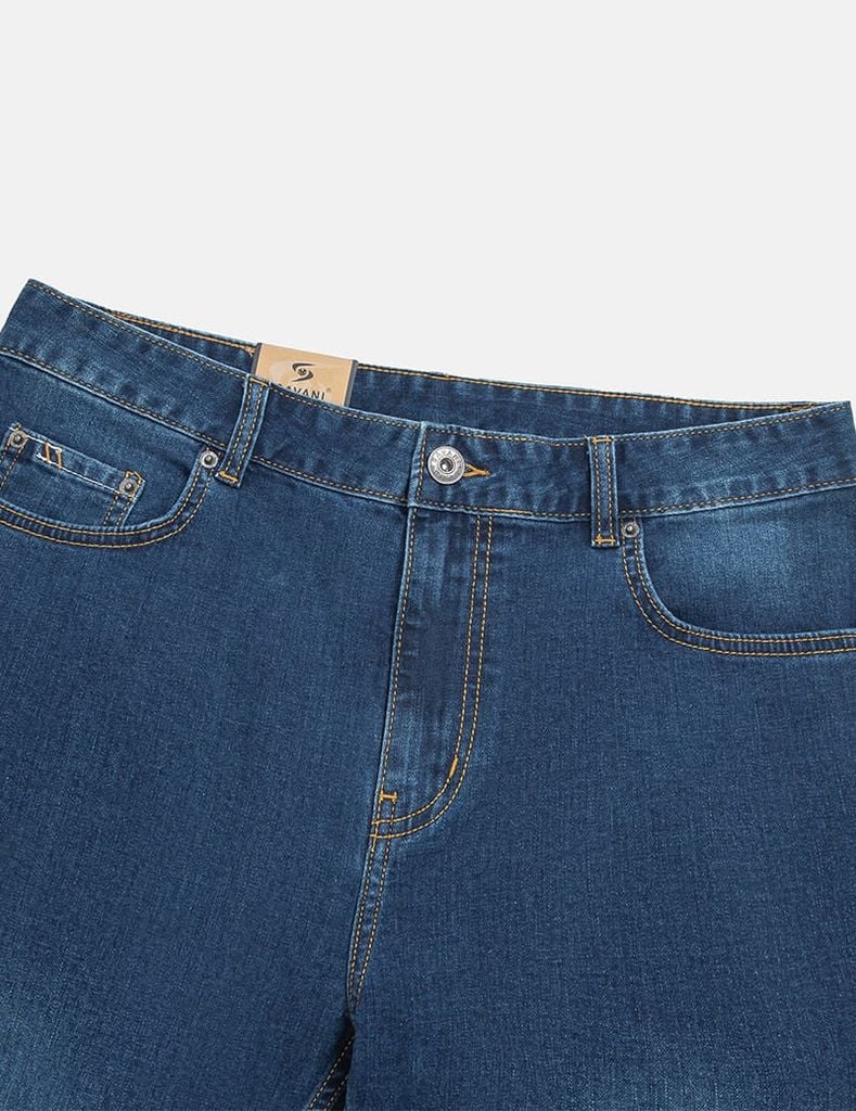 Quần short jean nam mài nhẹ