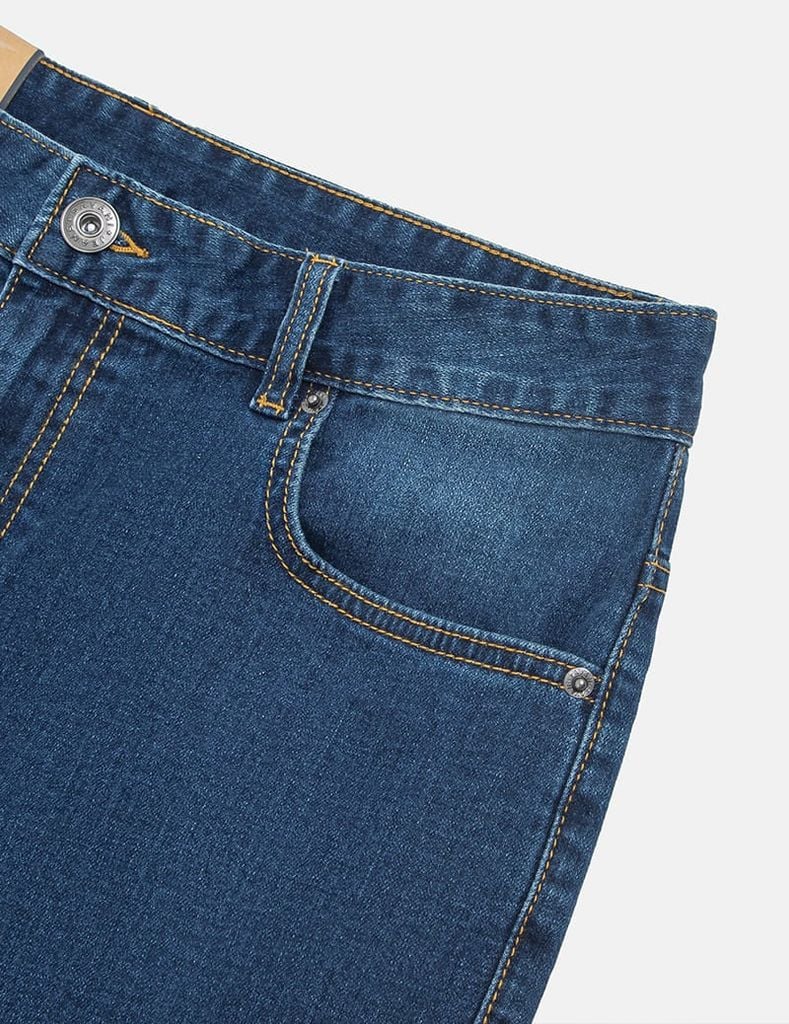 Quần short jean nam mài nhẹ