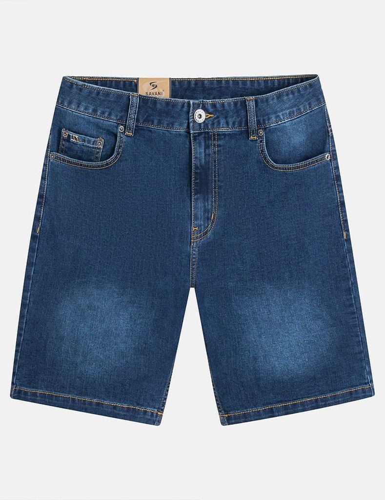 Quần short jean nam mài nhẹ