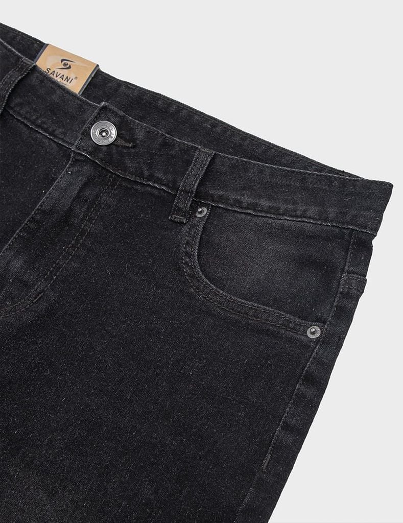 Quần short jean nam mài nhẹ dáng ôm vừa
