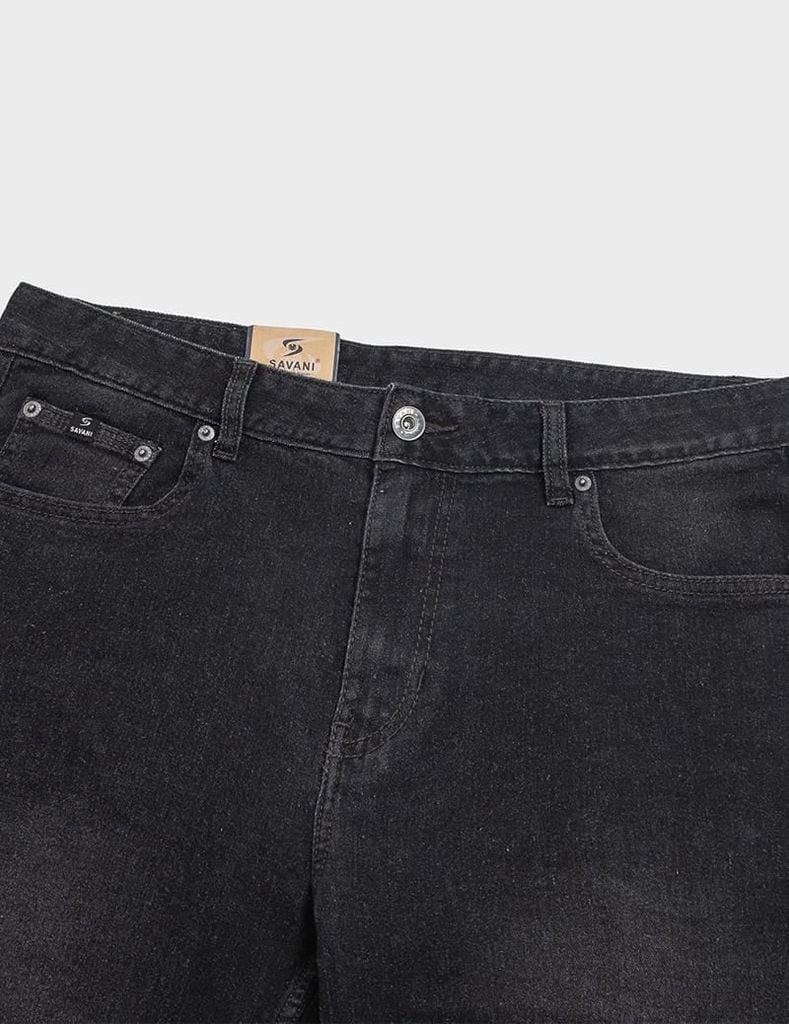 Quần short jean nam mài nhẹ dáng ôm vừa