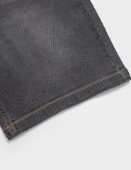 Quần short jean nam mài nhẹ mác dệt kẹp trang trí