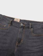 Quần short jean nam mài nhẹ mác dệt kẹp trang trí