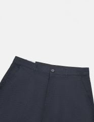 Quần short khaki nam cạp thường kẹp mác da