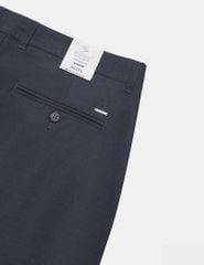Quần short khaki nam cạp thường kẹp mác da