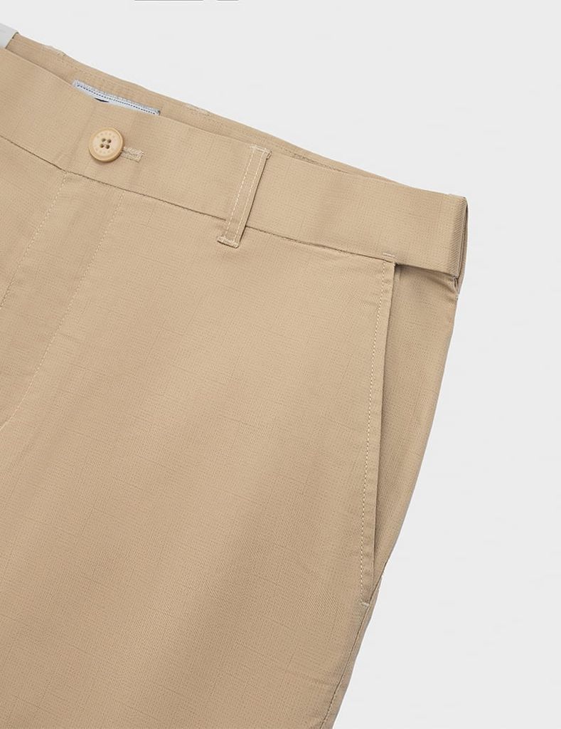 Quần short khaki nam cạp tăng đơ