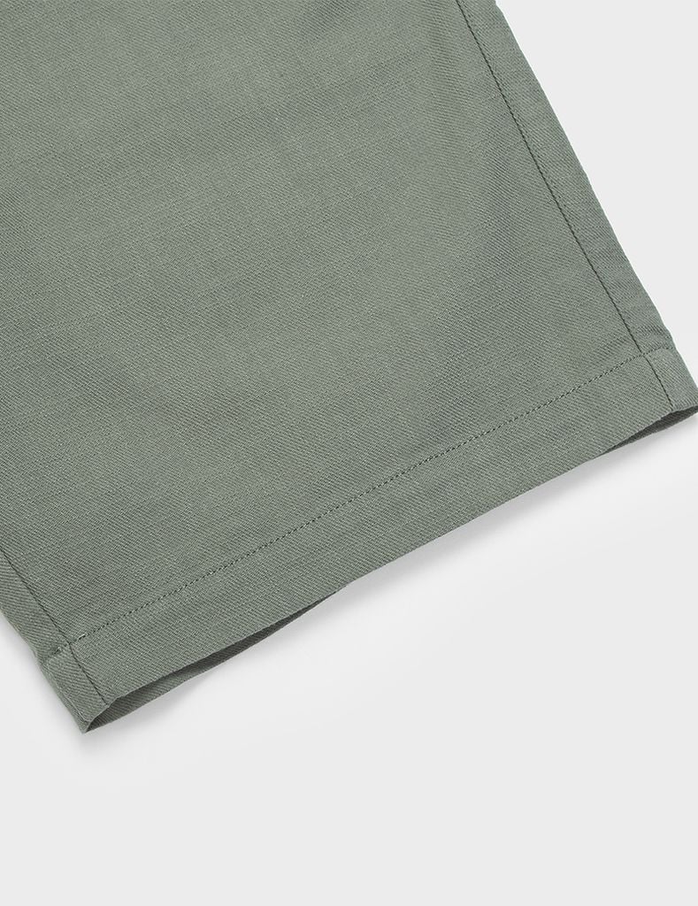 Quần short nam khaki đũi cạp chun hai bên sườn