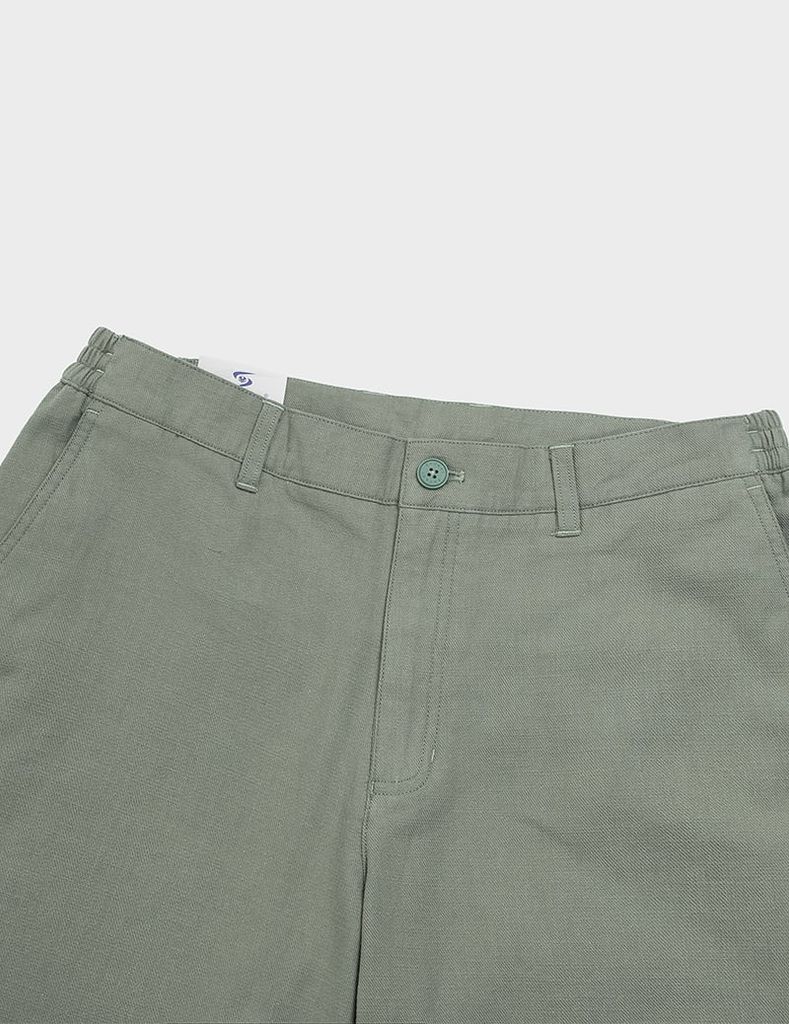 Quần short nam khaki đũi cạp chun hai bên sườn