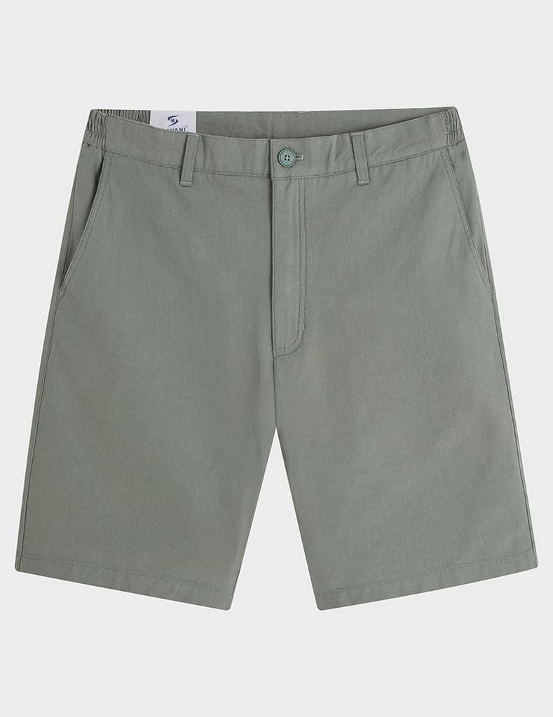 Quần short nam khaki đũi cạp chun hai bên sườn