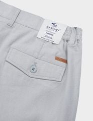 Quần short nam khaki đũi cạp chun hai bên sườn
