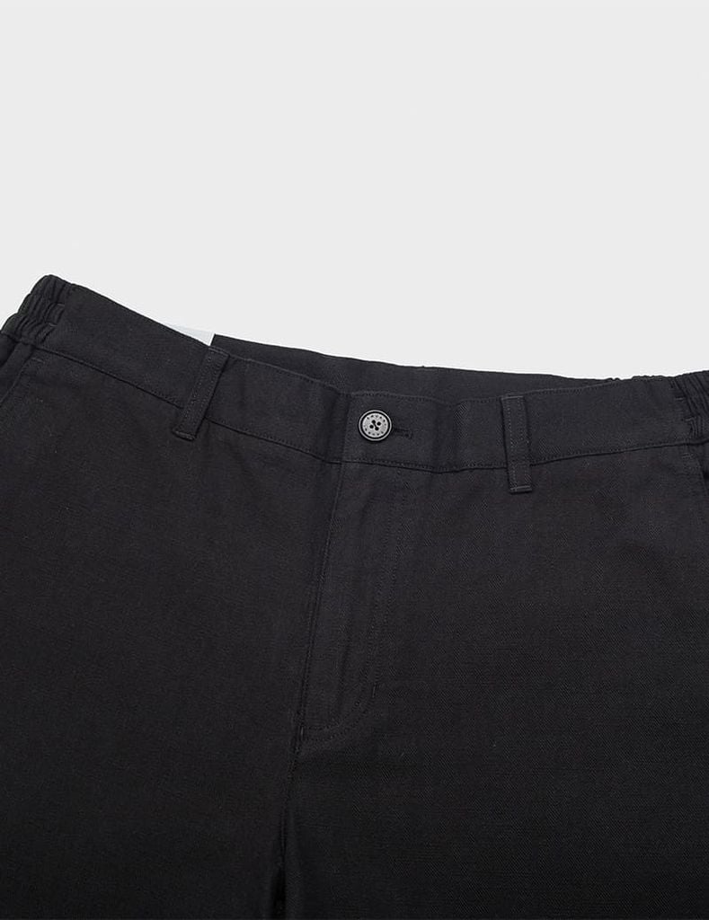 Quần short nam khaki đũi cạp chun hai bên sườn