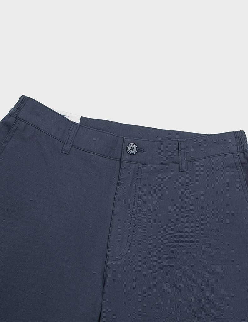 Quần short nam khaki đũi cạp chun hai bên sườn