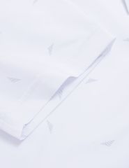 Áo sơ mi ngắn tay nam tà lượn không túi dáng ôm