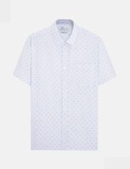 Áo sơ mi nam ngắn tay tà bằng có túi
