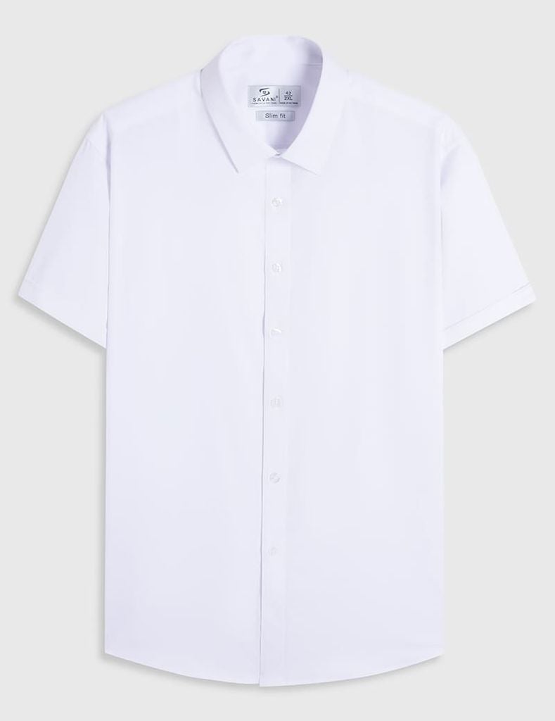Áo sơ mi nam ngắn tay tà lượn MSS032S4