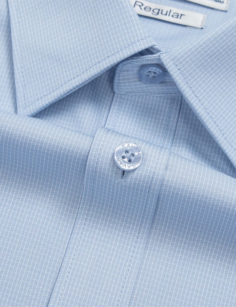 Áo sơ mi ngắn tay kẻ tà bằng có túi