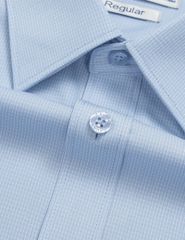 Áo sơ mi ngắn tay kẻ tà bằng có túi