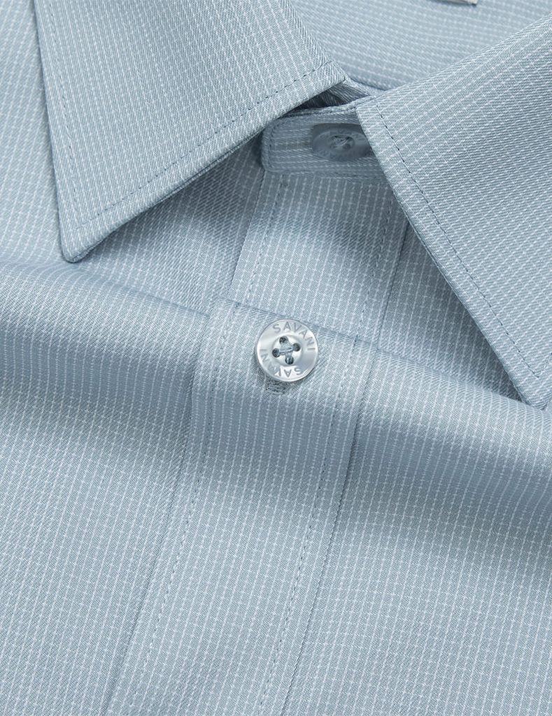 Áo sơ mi ngắn tay kẻ tà bằng có túi