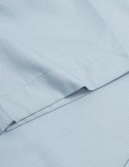 Áo sơ mi ngắn tay kẻ tà bằng có túi