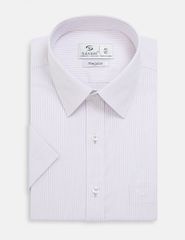 Áo sơ mi ngắn tay nam tà bằng có túi